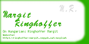 margit ringhoffer business card